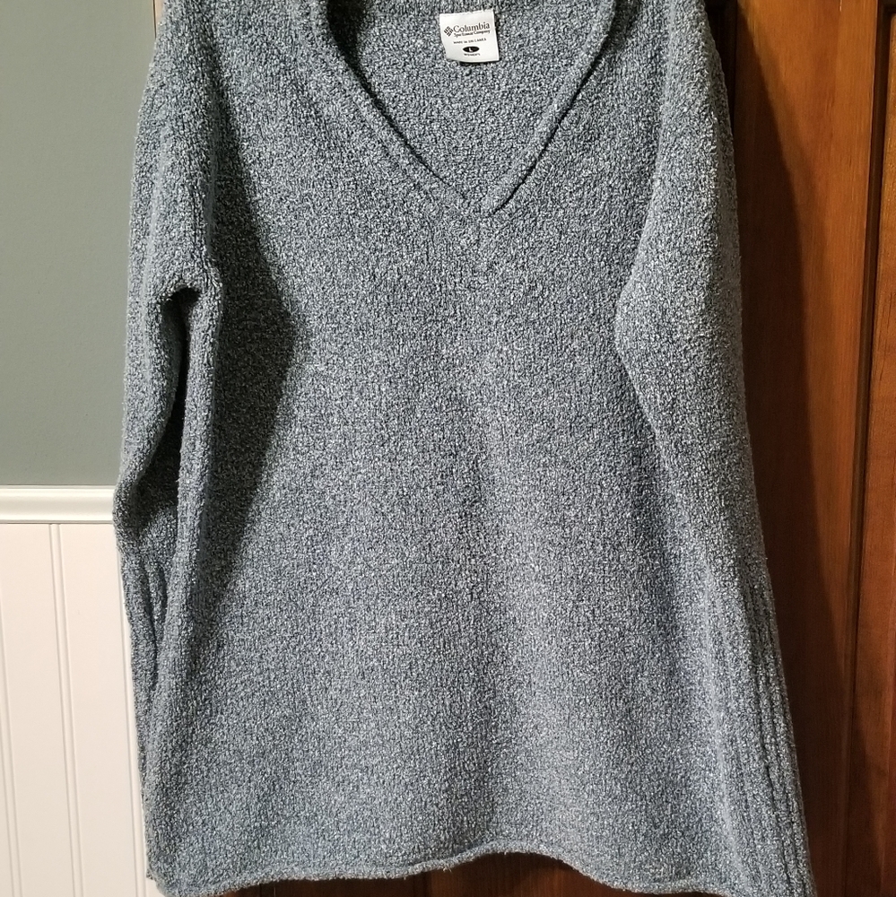 Columbia sweater large EUC ribbed sleeves.